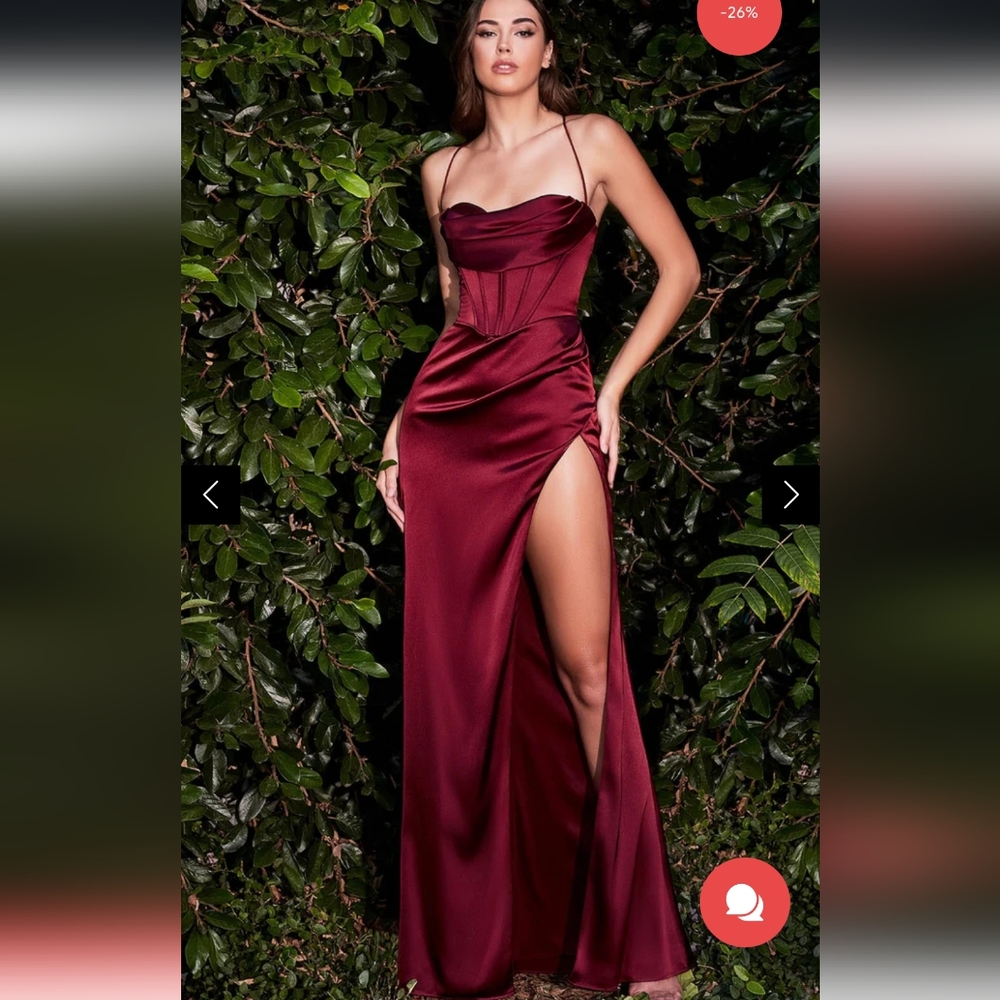 Burgundy Cinderella Divine Size 14